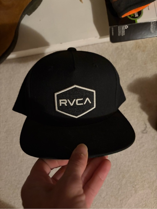 RVCA Other - RVCA Black Snapback Hat with White Hex Logo